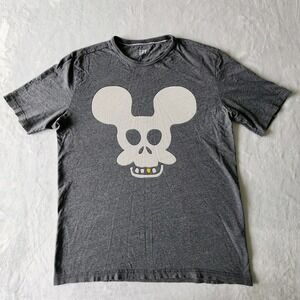 Le 31 Simons Shirt Mens Large Mickey Mouse Skull Gold Tooth Skeleton Graphic Tee